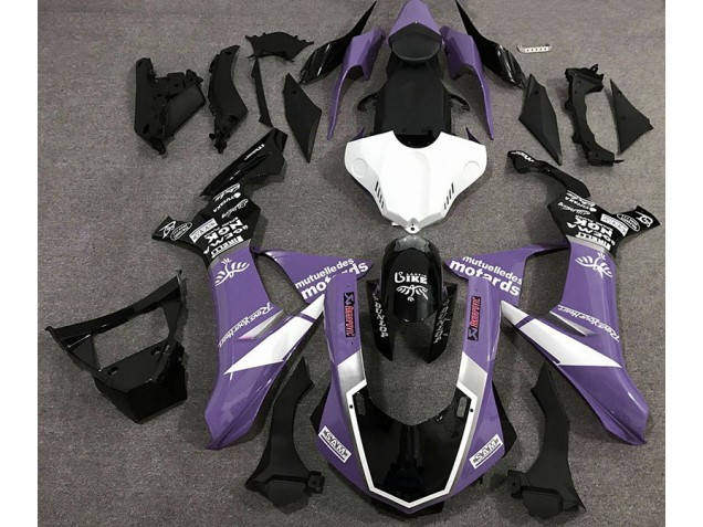 Glanz Lila Logo-Stil 15-19 R1 Motorrad Verkleidung Glanz Lila Logo-Stil 15-19 R1 Motorrad Verkleidung