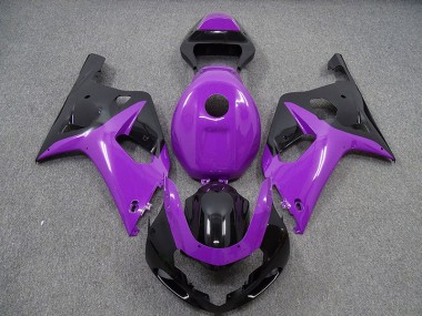 Glanz Lila & Schwarz 01-03 GSXR 600-750 Motorrad Verkleidung