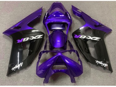 Glanz Lila & Schwarz 03-04 ZX6R Motorrad Verkleidung
