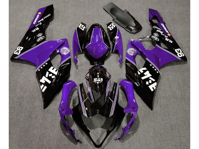 Glanz Lila & Schwarz Benutzerdefiniert 05-06 GSXR 1000 Motorrad Verkleidung Glanz Lila & Schwarz Benutzerdefiniert 05-06 GSXR 1000 Motorrad Verkleidung