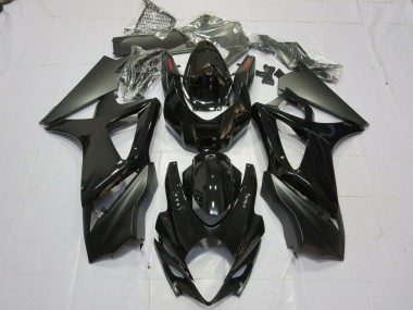 Glanz & Matt Schwarz 07-08 GSXR 1000 Motorrad Verkleidung