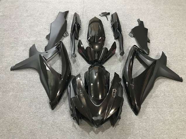 Glanz/Matt Schwarz 08-10 GSXR 600-750 Motorrad Verkleidung