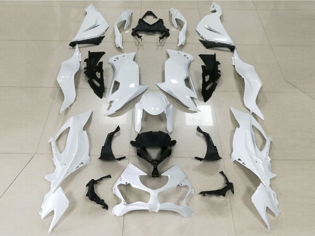 Glänzend Weiß 19-23 ZX6R Motorrad Verkleidung Glänzend Weiß 19-23 ZX6R Motorrad Verkleidung