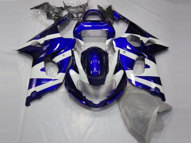 Glänzend Blau & Weiß 00-02 GSXR 1000 Motorrad Verkleidung