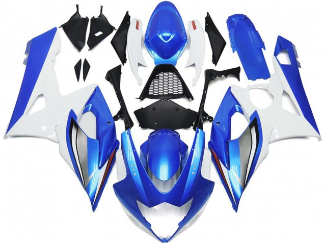 Glänzend Blau & Weiß 05-06 GSXR 1000 Motorrad Verkleidung Glänzend Blau & Weiß 05-06 GSXR 1000 Motorrad Verkleidung