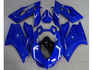 Glänzend Blau & Weiß 11-14 Ducati 1199 Motorrad Verkleidung