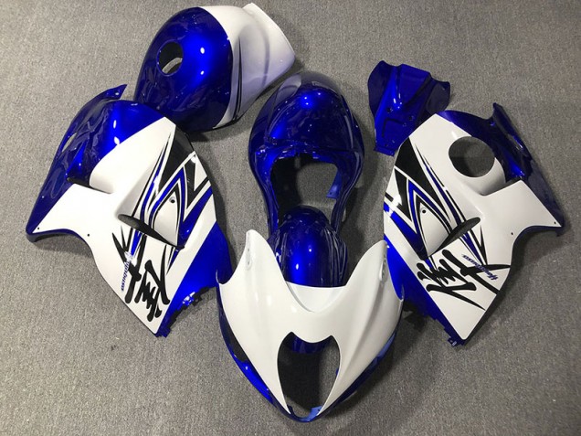 Glänzend Weiß & Blau 97-07 GSXR 1300 Motorrad Verkleidung