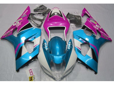 Glänzend Blau & Matt Schwarz 03-04 GSXR 1000 Motorrad Verkleidung