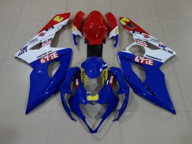 Glänzend Blau / Weiß / Rot 05-06 GSXR 1000 Motorrad Verkleidung