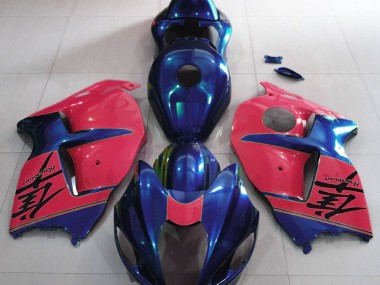 Glänzend Blau & Rot 97-07 GSXR 1300 Motorrad Verkleidung
