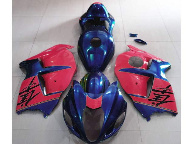 Glänzend Blau & Rot 97-07 GSXR 1300 Motorrad Verkleidung Glänzend Blau & Rot 97-07 GSXR 1300 Motorrad Verkleidung