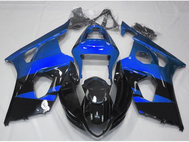 Glänzend Blau & Schwarz 03-04 GSXR 1000 Motorrad Verkleidung