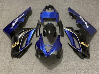 Glänzend Blau & Schwarz 09-12 Daytona 675 Motorrad Verkleidung