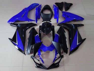 Glänzend Blau & Schwarz 11-24 GSXR 600-750 Motorrad Verkleidung