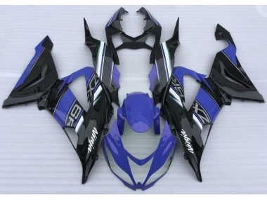 Glänzend Blau & Schwarz 13-18 ZX6R Motorrad Verkleidung