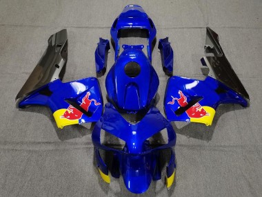 Glänzend Blaurot Bull 03-04 CBR600RR Motorrad Verkleidung