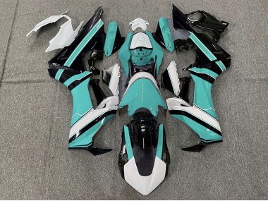 Glänzend Cyan Weiß & Schwarz 17-23 CBR1000RR Motorrad Verkleidung