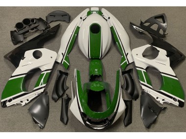 Glänzend Weiß & Dunkelgrün 98-07 YZF600 Motorrad Verkleidung