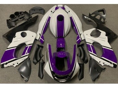 Glänzend Weiß & Dunkelviolett 98-07 YZF600 Motorrad Verkleidung