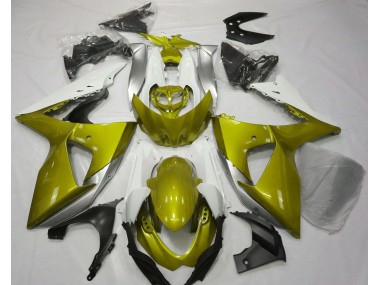 Glänzend Gelb & Weiß 09-16 GSXR 1000 Motorrad Verkleidung