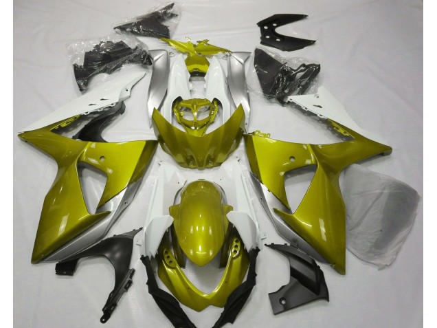 Glänzend Gelb & Weiß 09-16 GSXR 1000 Motorrad Verkleidung