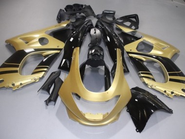 Glänzend Gold & Schwarz 98-07 YZF600 Motorrad Verkleidung