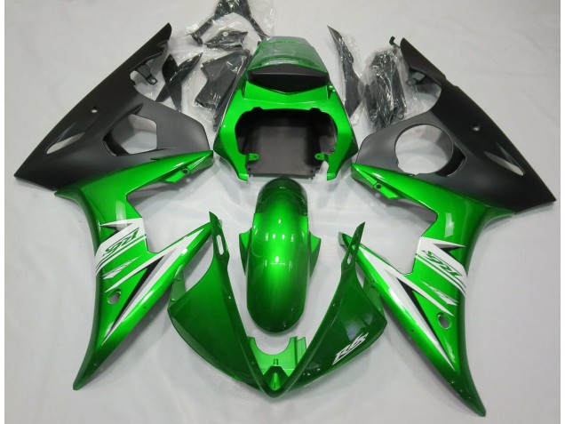 Glänzend Grün & Weiß 05 R6 Motorrad Verkleidung