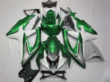 Glänzend Grün & Weiß 08-10 GSXR 600-750 Motorrad Verkleidung
