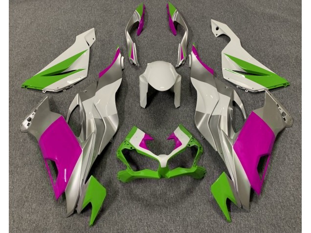 Glänzend Grün Pink & Silber 19-23 ZX6R Motorrad Verkleidung