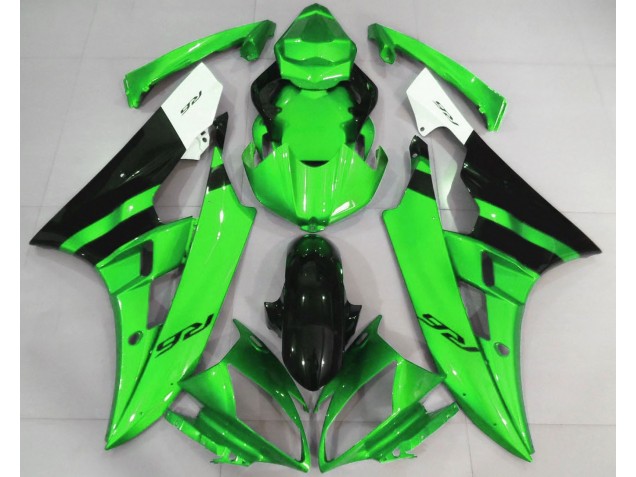 Glänzend Grün & Schwarz 06-07 R6 Motorrad Verkleidung