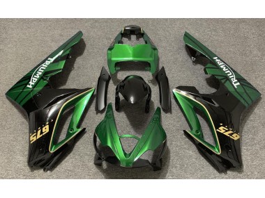Glänzend Grün & Schwarz 09-12 Daytona 675 Motorrad Verkleidung