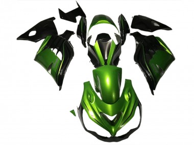 Glänzend Grün & Schwarz 12-21 ZX14R Motorrad Verkleidung