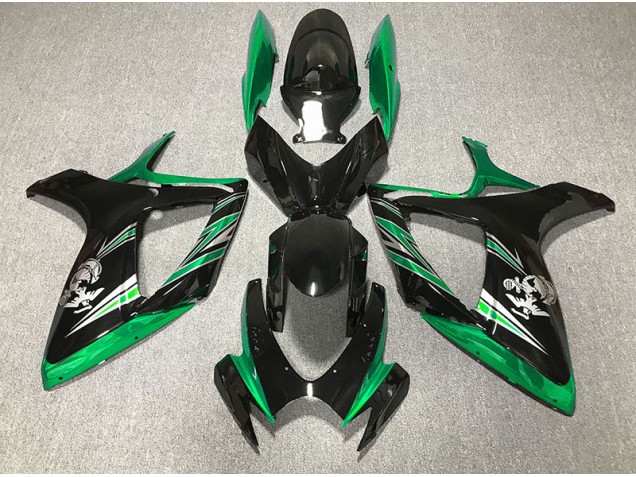 Glänzend Grün & Schwarz Design 06-07 GSXR 600-750 Motorrad Verkleidung Glänzend Grün & Schwarz Design 06-07 GSXR 600-750 Motorrad Verkleidung