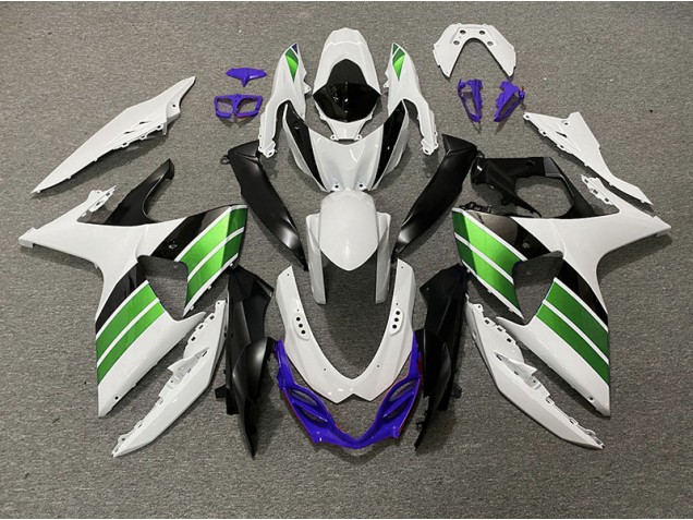 Glänzend Weiß Grün Schwarz & Lila 09-16 GSXR 1000 Motorrad Verkleidung