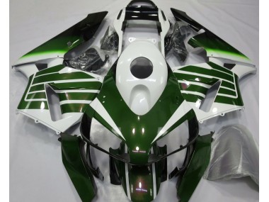 Glänzend Weiß & Grün Verblassen 03-04 CBR600RR Motorrad Verkleidung