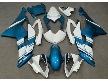 Glänzend Weiß & Hellblau OEM-Stil 08-16 R6 Motorrad Verkleidung