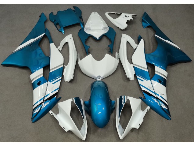 Glänzend Weiß & Hellblau OEM-Stil 08-16 R6 Motorrad Verkleidung Glänzend Weiß & Hellblau OEM-Stil 08-16 R6 Motorrad Verkleidung