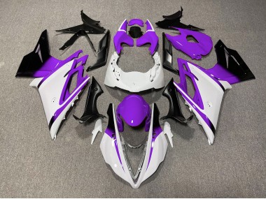 Glänzend Weiß & Lila 13-16 Daytona 675 Motorrad Verkleidung
