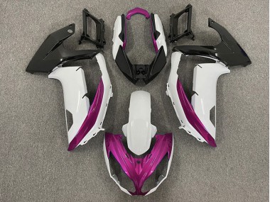 Glänzend Weiß & Magenta 12-16 Ninja 650R Motorrad Verkleidung
