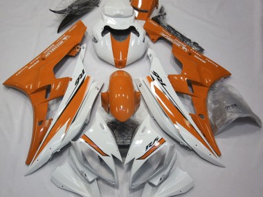 Glänzend Weiß & Orange 06-07 R6 Motorrad Verkleidung