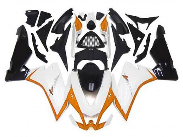 Glänzend Weiß & Orange 10-15 RSV4 1000 Motorrad Verkleidung Glänzend Weiß & Orange 10-15 RSV4 1000 Motorrad Verkleidung