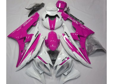 Glänzend Weiß & Pink 06-07 R6 Motorrad Verkleidung