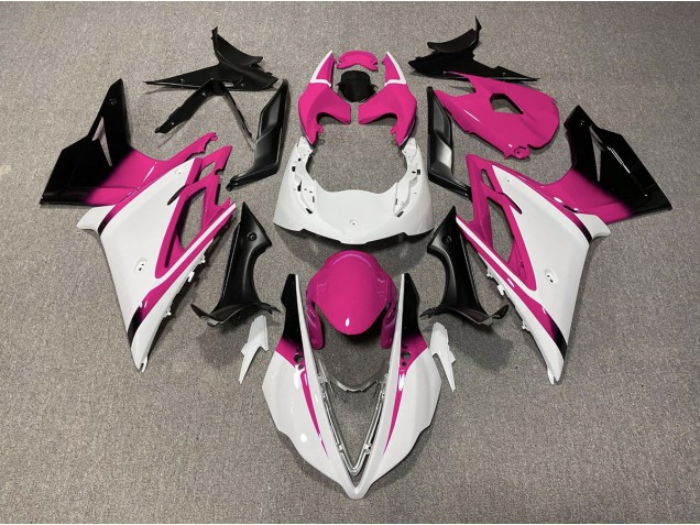 Glänzend Weiß & Pink 13-16 Daytona 675 Motorrad Verkleidung Glänzend Weiß & Pink 13-16 Daytona 675 Motorrad Verkleidung