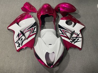 Glänzend Weiß & Pink 97-07 GSXR 1300 Motorrad Verkleidung