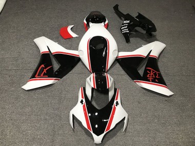 Glänzend Weiß Rot & Schwarz 08-11 CBR1000RR Motorrad Verkleidung