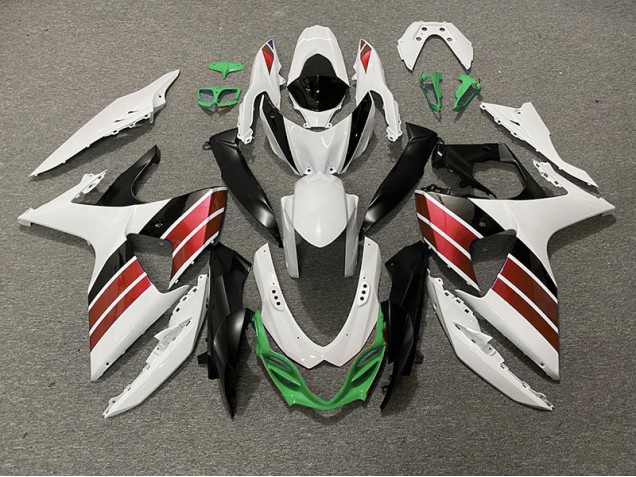 Glänzend Weiß Rot Schwarz & Grün 09-16 GSXR 1000 Motorrad Verkleidung