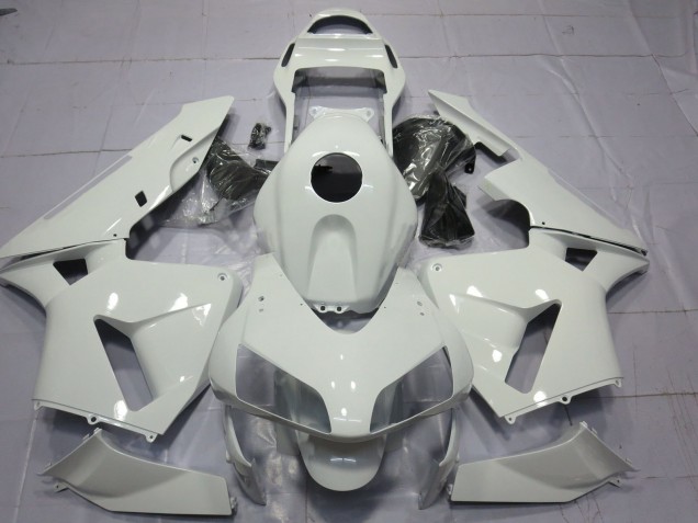 Glänzend Weiß Schlicht 03-04 CBR600RR Motorrad Verkleidung