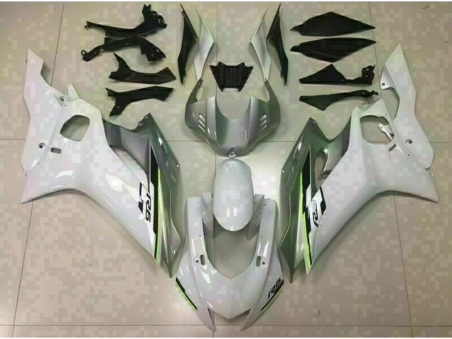 Glänzend Weiß & Silber 17-21 R6 Motorrad Verkleidung
