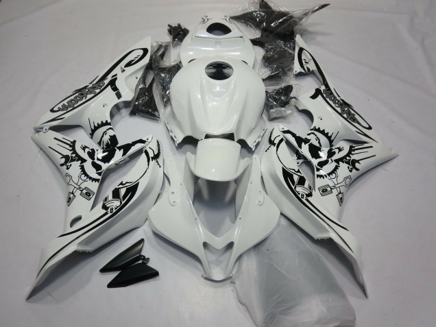 Glänzend Weiß Sonderdesign 07-08 CBR600RR Motorrad Verkleidung