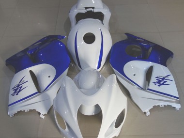 Glänzend Weiß & Tiefblau 97-07 GSXR 1300 Motorrad Verkleidung